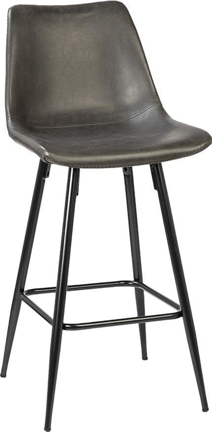 Transitional Gray Rufina Counter Stool with Iron Frame (1 of 1)