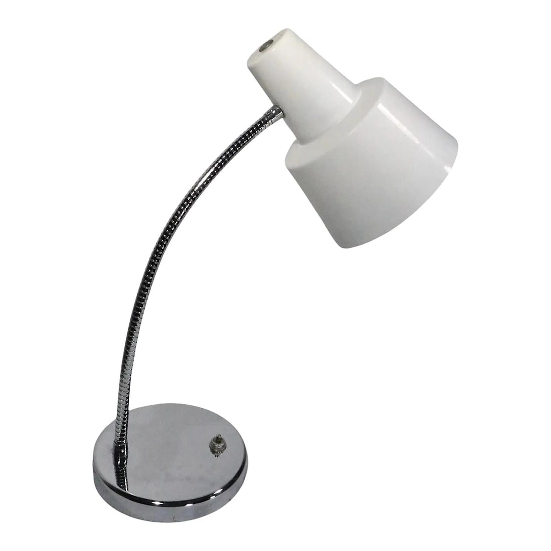 Vintage 1970s Chrome Gooseneck Desk Lamp After Josef Hurka (1 of 10)