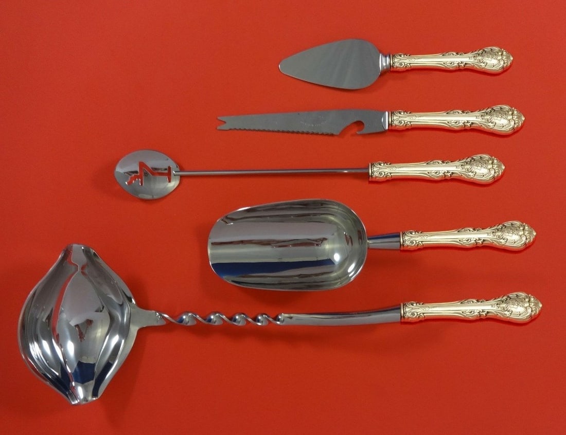 Gorham King Edward Sterling Silver 5-Piece Cocktail Bar Set (1 of 1)