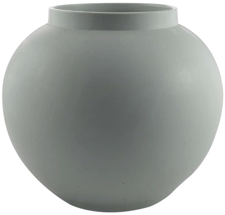 Handmade 12 Inch White Ceramic Melon Vase (1 of 1)