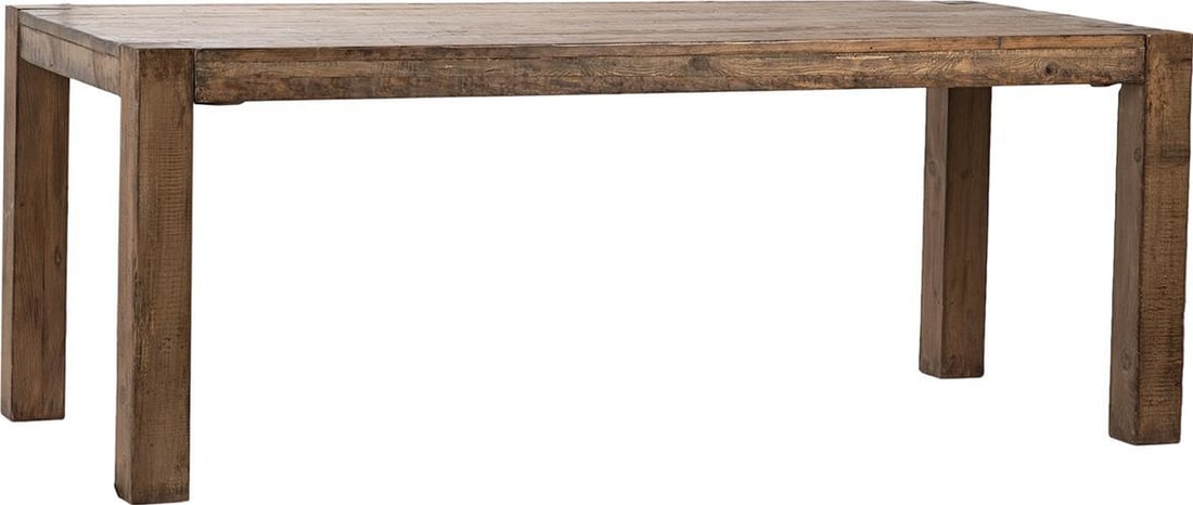 Eco-Friendly Reclaimed Pine Dining Table Natural Finish 79x35 (1 of 1)