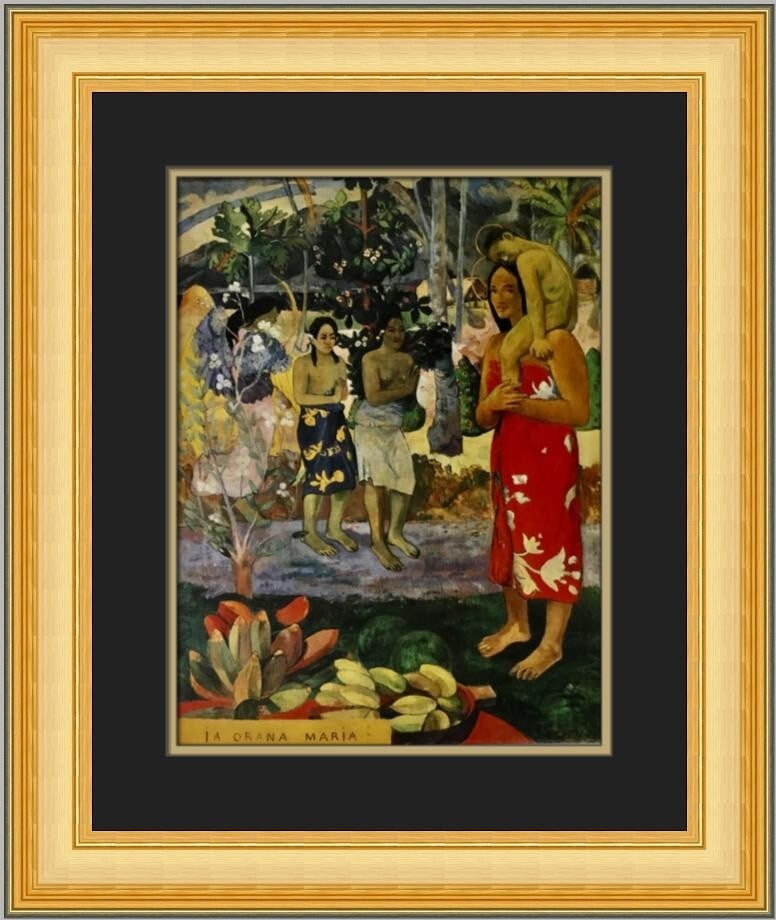 Paul Gauguin La Orana Maria Custom Framed Print 20 x 18 Impressionism (1 of 2)