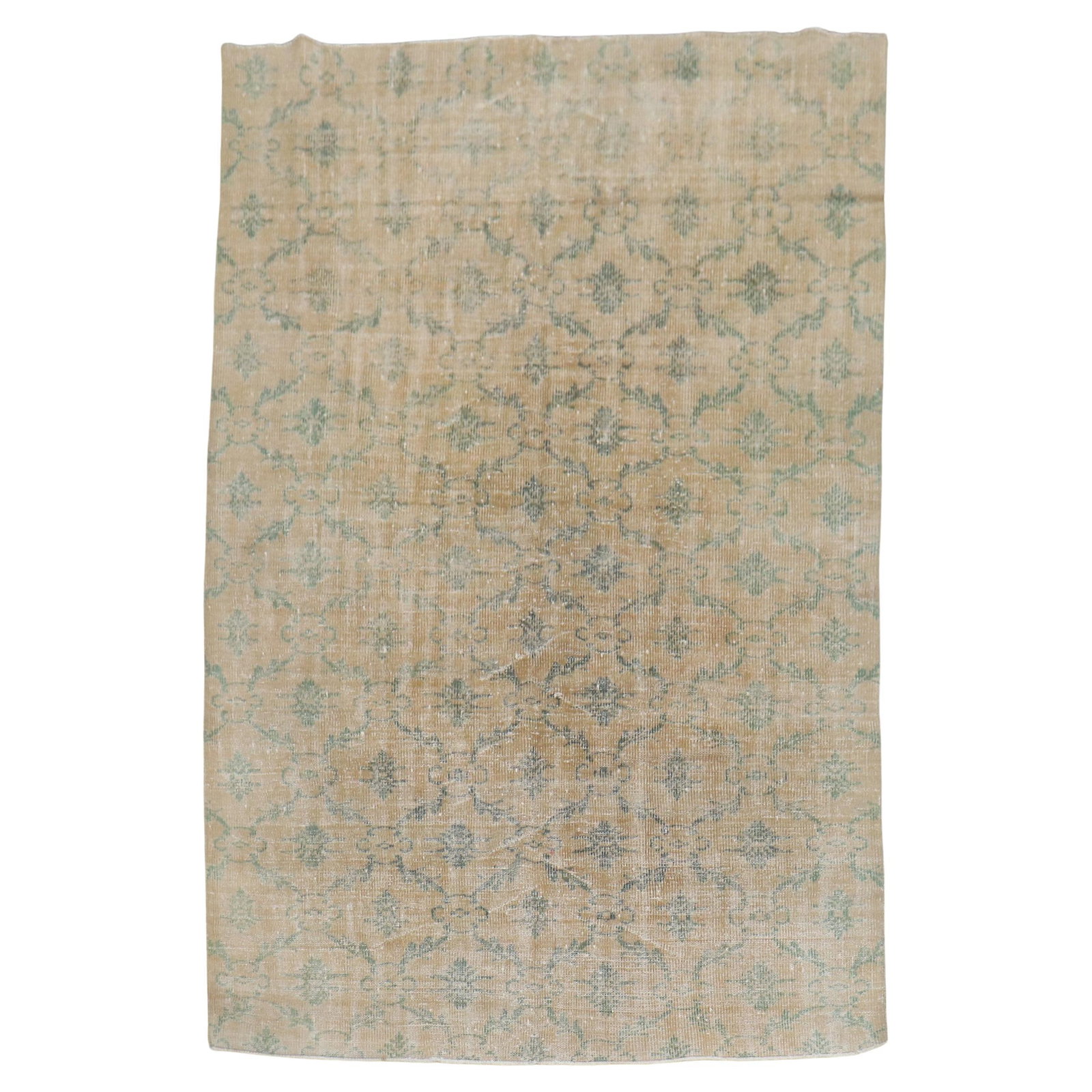 Chic Distressed Vintage Turkish Rug 68 x 107 Mid-Century Modern Wool: Chic Distressed Vintage Turkish Rug 68 x 107 Mid-Century Modern Wool Experience the charm of the Zabihi Collection with this Distressed Vintage Turkish Rug, a unique addition to any Mid-Century