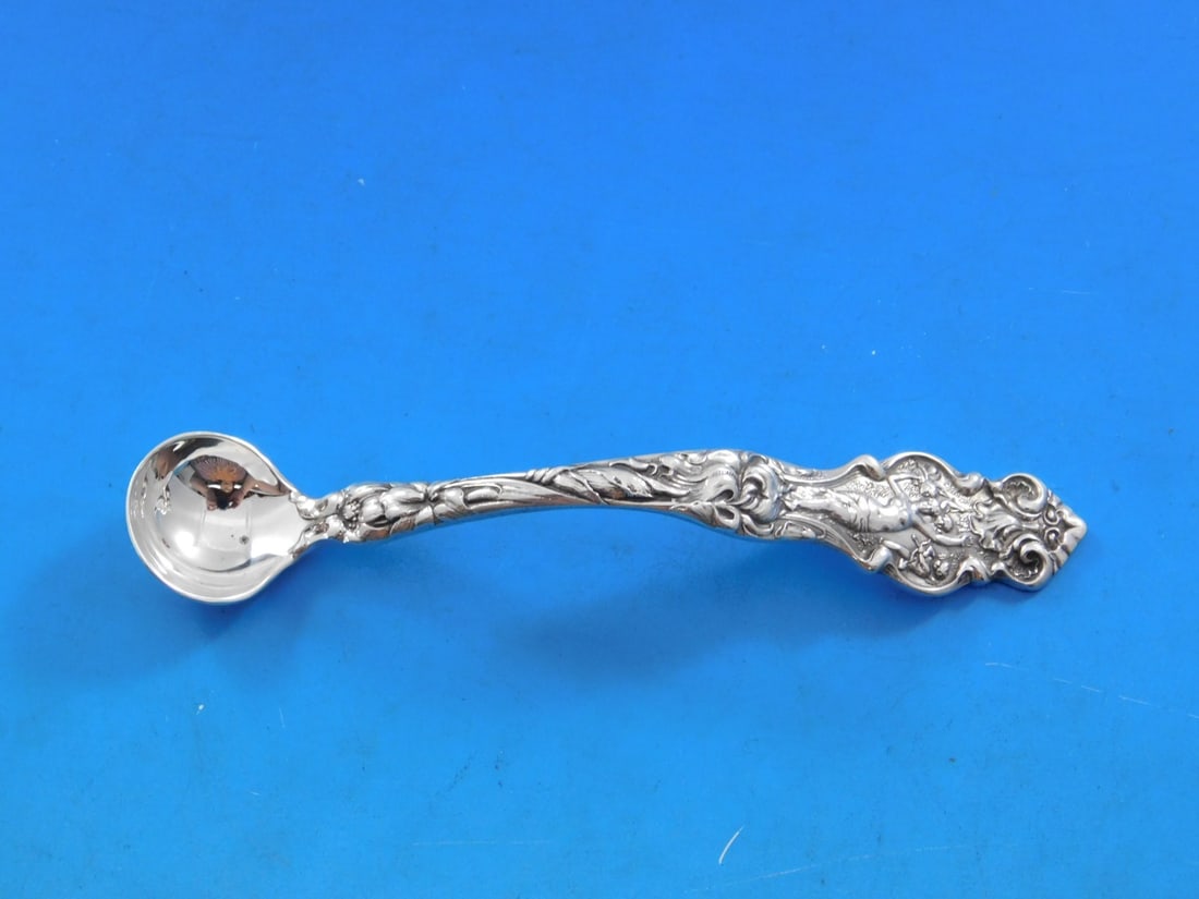 Wallace Irian Sterling Silver Custom Mustard Ladle 4 5/8" (1 of 5)