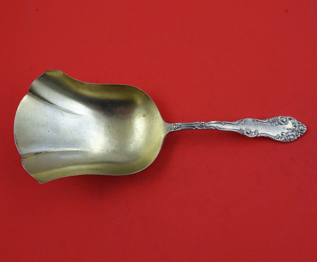 Towle Old English Sterling Silver Gold Washed Cracker Scoop 7 5/8" (1 of 3)