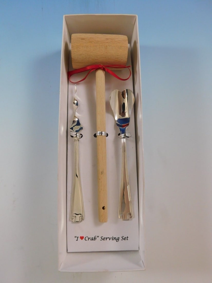 Etruscan Gorham Sterling Silver I Love Crab 3-Piece Serving Set (1 of 5)