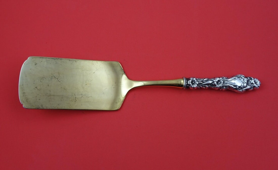 Whiting Lily Sterling Silver Lasagna Server 11.5 Vermeil Blade (1 of 2)