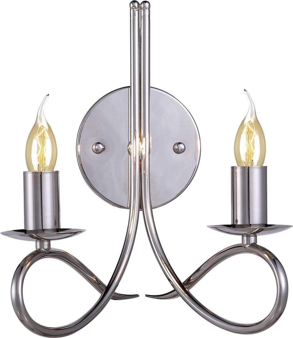 Elegant Lighting Lyndon Collection Polished Nickel Wall Sconce 2-Light (1 of 1)