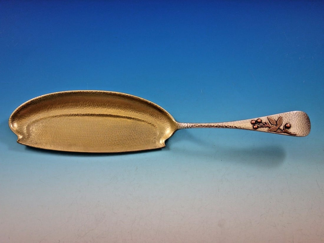 Whiting Mixed Metals Sterling Silver Crumber with Cherries 11 3/4" (1 of 5)