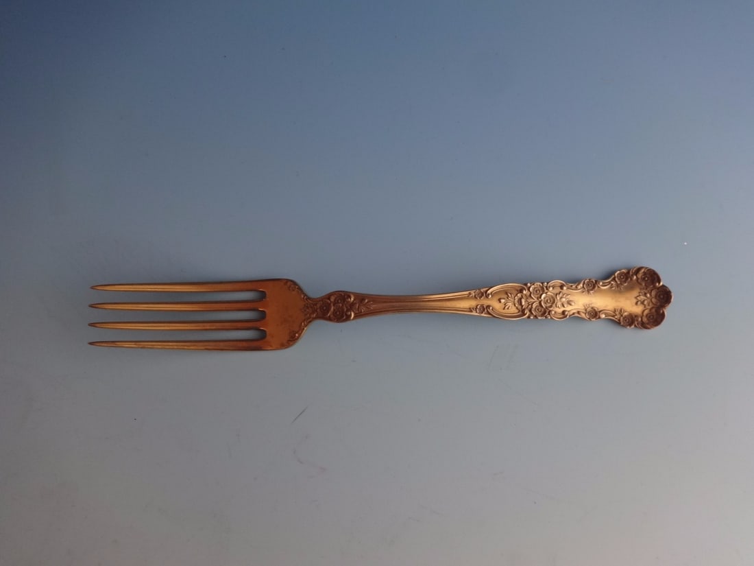Gorham Buttercup Vermeil Sterling Silver Fork 7 Inch (1 of 1)