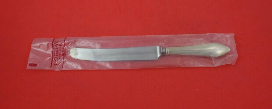 Durgin Chatham Sterling Silver Knife 9 1/4" Factory Sealed: Durgin Chatham Sterling Silver Knife 9 1/4" Factory Sealed This exquisite knife from the Chatham pattern by Durgin is crafted from high-quality sterling silver. Featuring a hollow handle and an old Fr