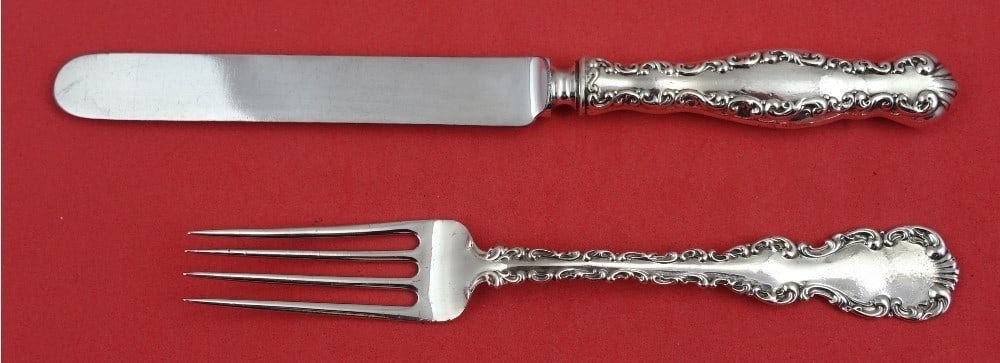 Whiting-Gorham Louis XV Sterling Silver 2-Piece Junior Set (1 of 3)