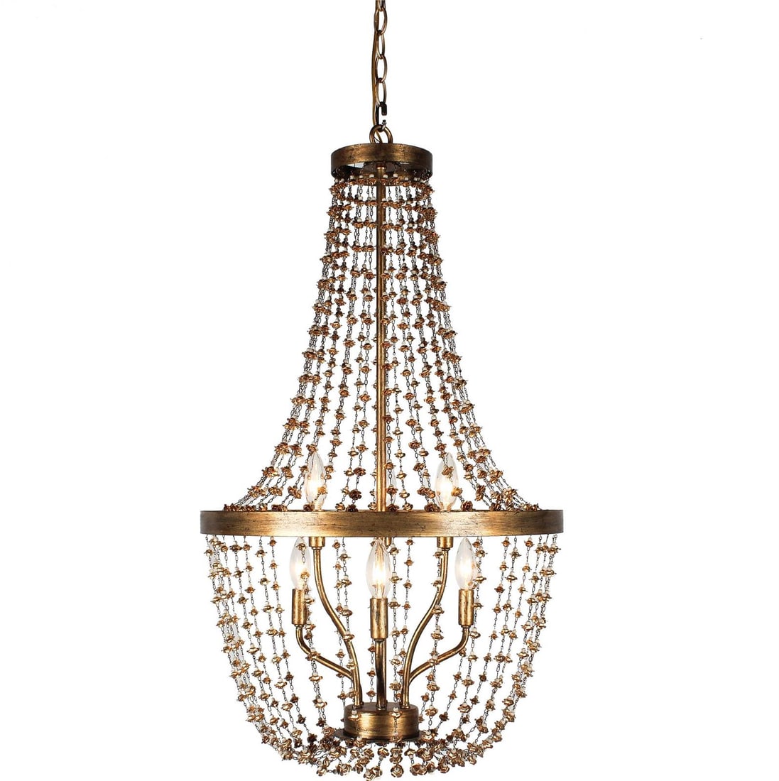 Terracotta Liviana Gold Leaf Bowl Chandelier 6-Light UL-Listed: Terracotta Liviana Gold Leaf Bowl Chandelier 6-Light UL-Listed Illuminate your space with the Contemporary Liviana Chandelier, a stunning bowl chandelier designed in a transitional style. Crafted from