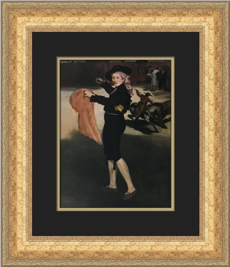Edouard Manet Mlle V Costume of an Espada Custom Framed Print 1997 (1 of 2)