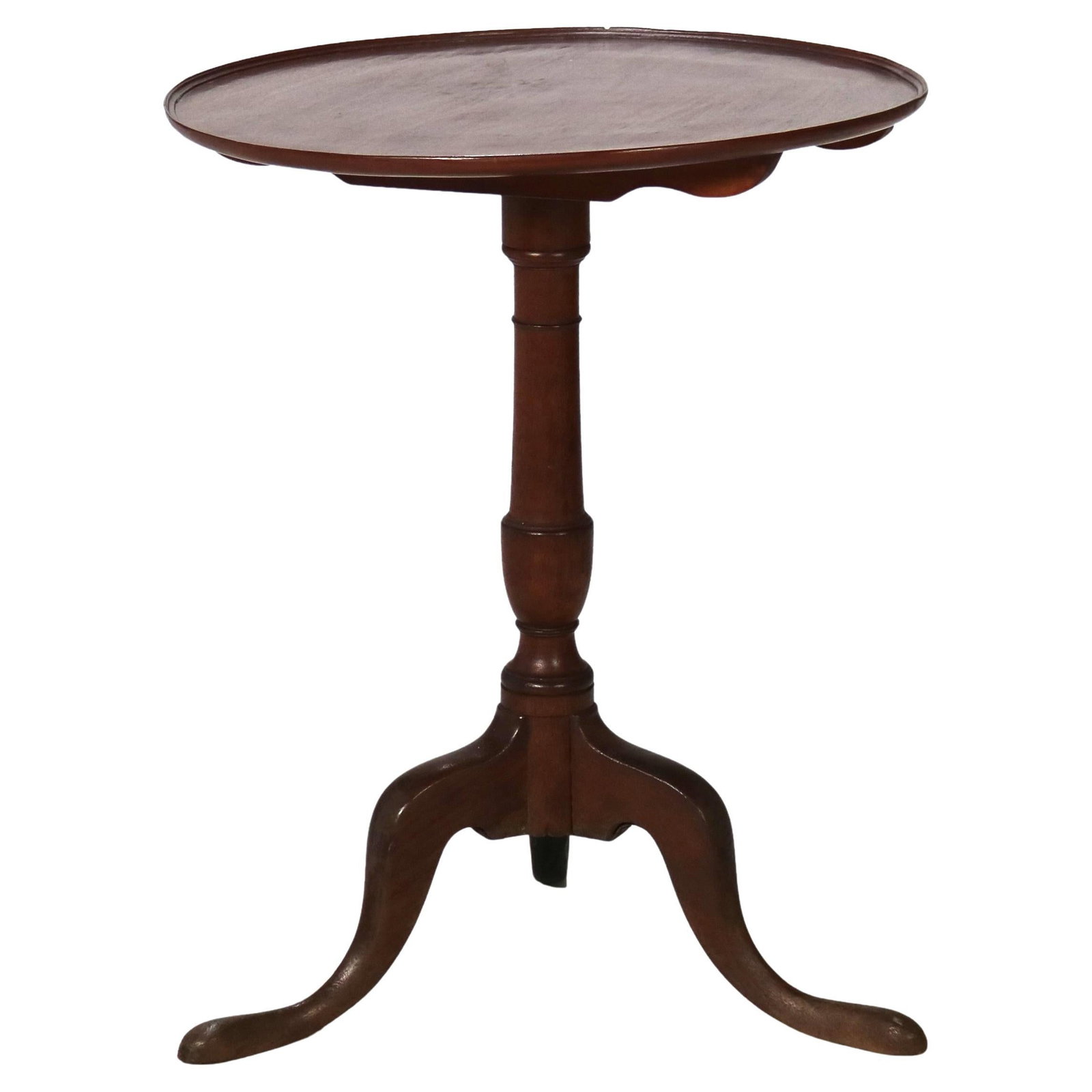 Queen Anne Walnut Tilt Top Dish Table Circa 1770 18th Century (1 of 13)