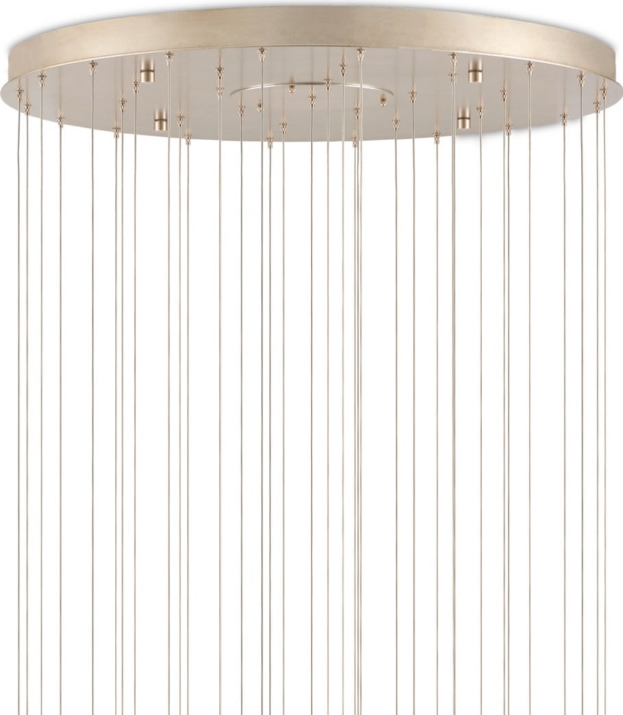 Currey 36-Light Coastal Pendant in Cupertino Finish: Currey 36-Light Coastal Pendant in Cupertino Finish Illuminate your space with the Regal Currey 36-Light Pendant, a stunning fixture that combines coastal style with modern elegance. This multi-drop p