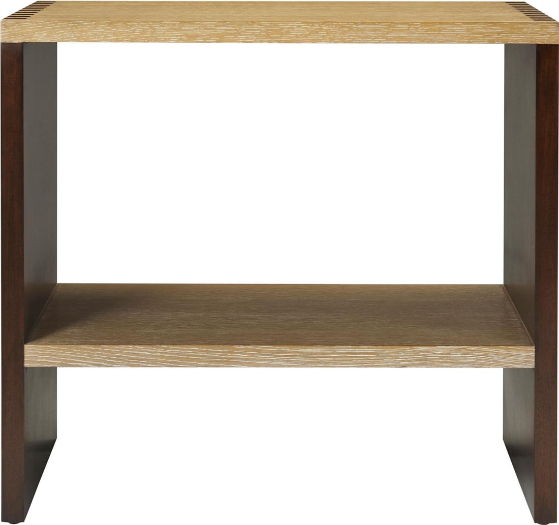 Elegant Maurice Side Table by Alexa Hampton Wood Rectangle (1 of 5)