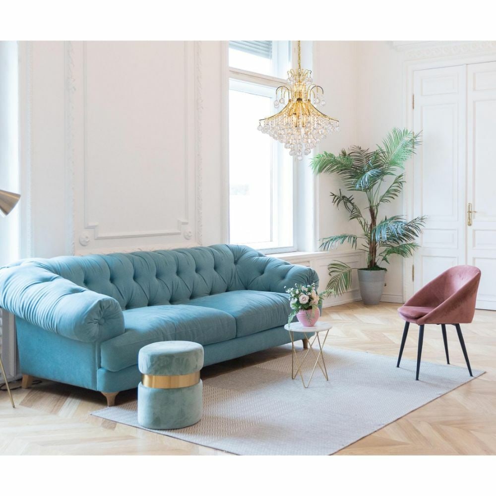 Toureg 15-Light Gold Empire Crystal Ceiling Chandelier 25in Royal Cut (1 of 8)