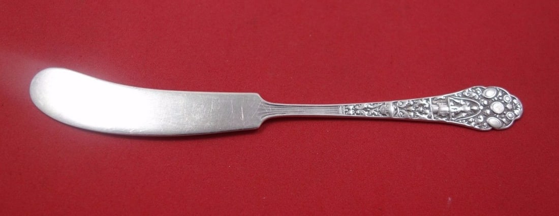 Gorham Medici Old Sterling Silver Butter Spreader 5 7/8" Monogrammed (1 of 1)
