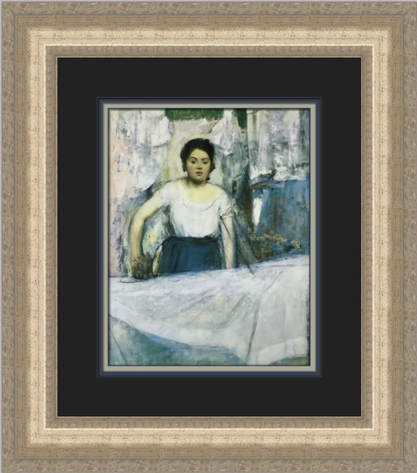 Edgar Degas A Woman Ironing Custom Framed Print 19x17 (1 of 2)