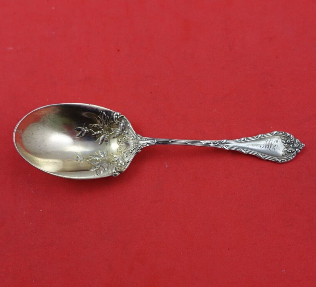Durgin Madame Royale Sterling Silver Tea Caddy Spoon Gold Washed 1898 (1 of 3)