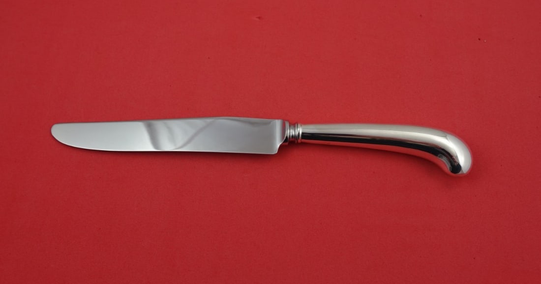 Arthur Stone Hanoverian Sterling Silver Dinner Knife 9.5" Pistol Grip (1 of 2)