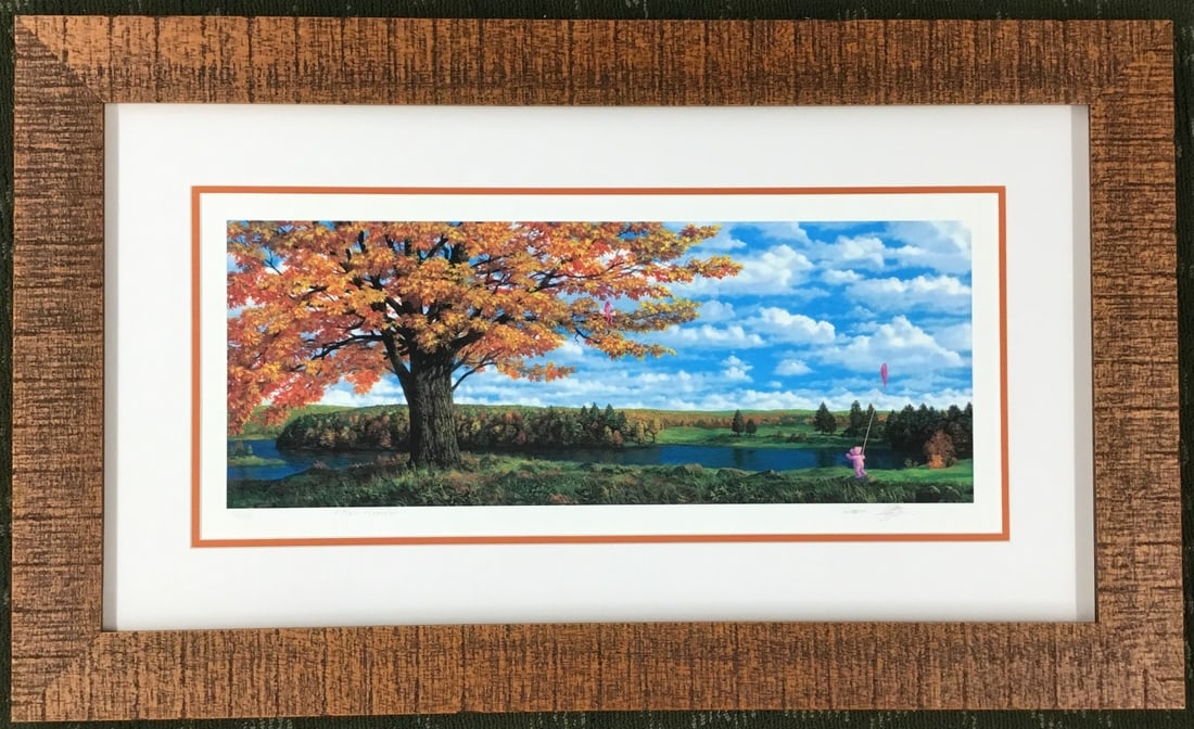 Pink Flamingo giclee print by Alexander Zakharov limited edition framed signed (1 of 7)