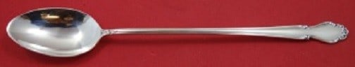 International Wedding Bells Sterling Silver Iced Tea Spoon 7 3/8" (1 of 1)