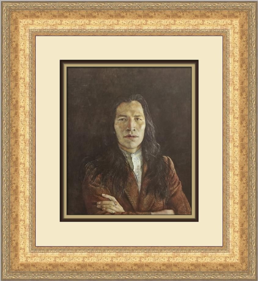 Andrew Wyeth Nogeeshik Custom Framed Print 19x17 Portrait Art (1 of 2)