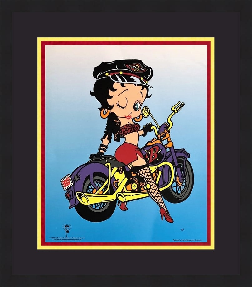 Betty Boop Hand Painted Animation Cel AP Custom Framed 1930s (1 of 4)