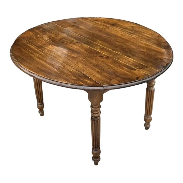 Vintage Boho Drop Leaf Dining Table in Sienna Wood (1 of 7)