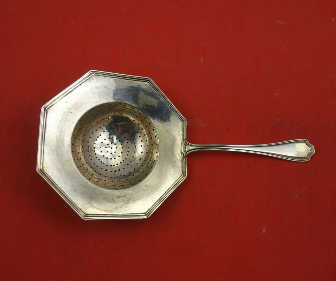 Reed and Barton Hepplewhite Sterling Silver Tea Strainer 7 Inch (1 of 3)