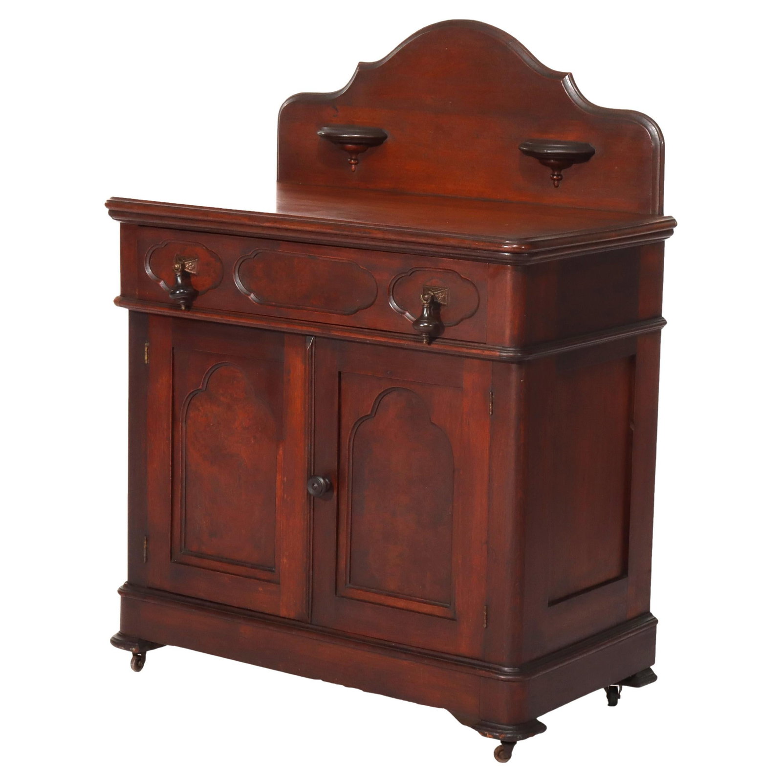 Victorian Renaissance Revival Walnut Washstand c1880 with Backsplash (1 of 11)