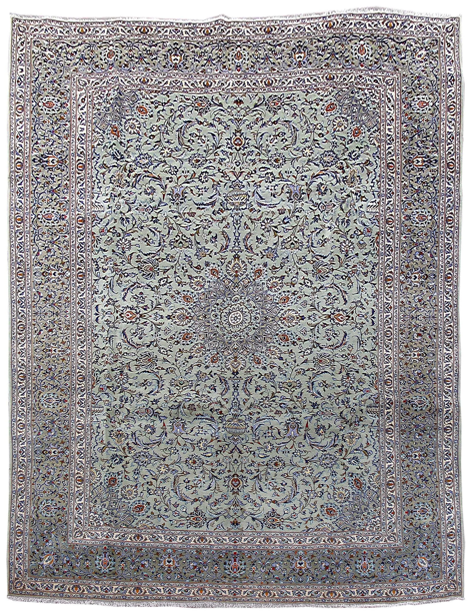 Handcrafted Persian Kashan Rug 9'8 x 13'2 Signed Artisan Design (1 of 6)