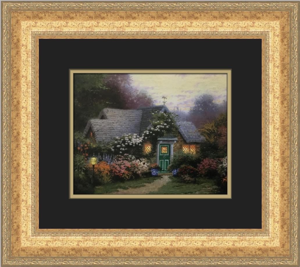 Thomas Kinkade Weathervane Hutch Custom Framed Art Print 15 x 13 (1 of 2)