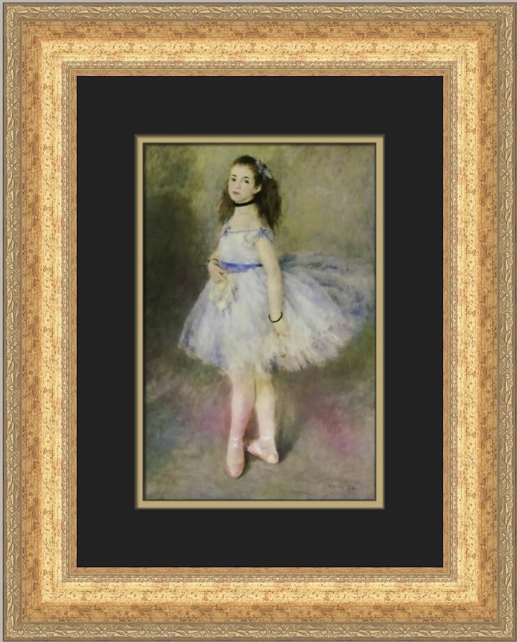 Pierre-Auguste Renoir Dancer Custom Framed Print 19x17 Gold Frame (1 of 2)