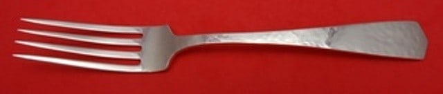 International Colonial Hammered Sterling Silver Fork 7 3/8" (1 of 2)