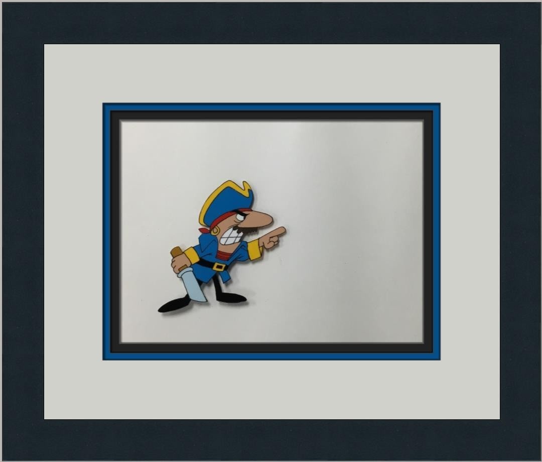 Big Nose Pirate 1969 Hand Painted Pink Panther Production Animation Cel Framed (1 of 3)