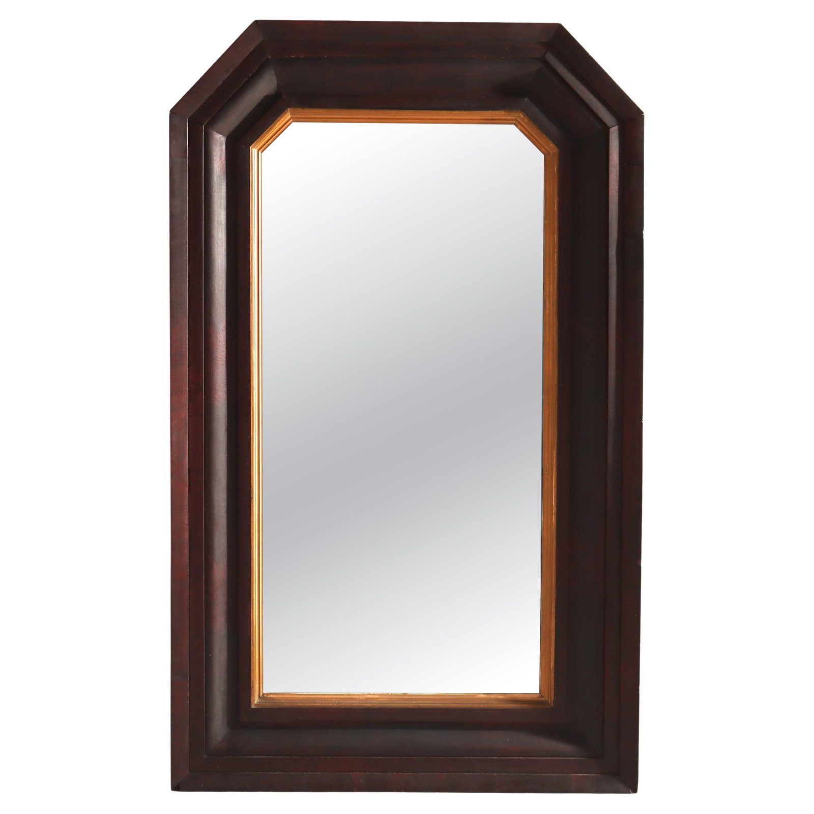 American Empire Period Mirror in Flame Mahogany Circa 1840 (1 of 15)