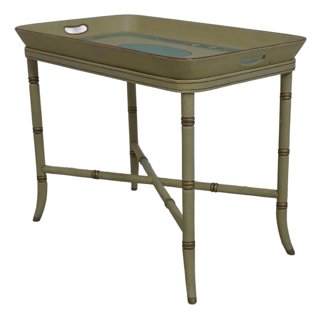 Maitland Smith Venetian Coffee Table with Removable Tray and Hand-Painted Finish (1 of 10)