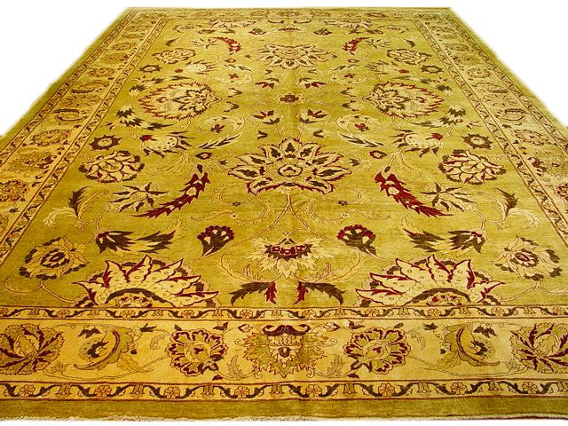 Handmade Jaipur Rug 12.8 x 18.2 Cream White Geometric Design (1 of 6)