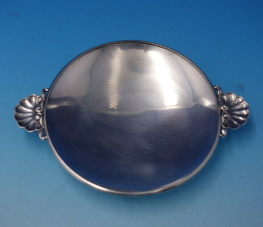 Georg Jensen Sterling Silver Oyster Bowl #355H 6 1/8 Inch Diameter (1 of 6)