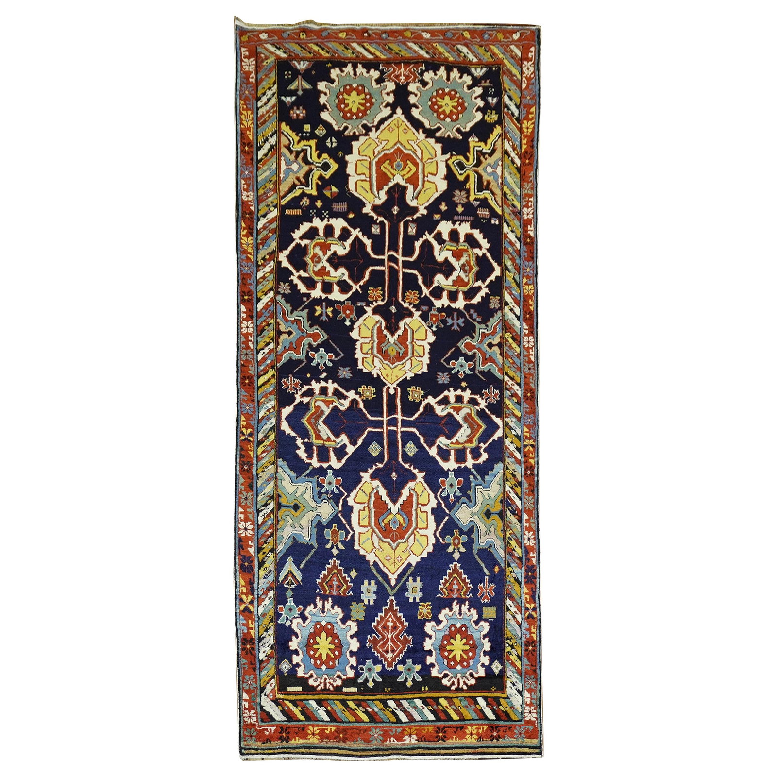 19th Century Large Caucasian Shirvan Karaghashli Wool Rug 48 x 115 (1 of 12)