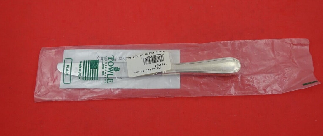 Blackinton Colonial Thread Sterling Silver Regular Knife 8.5" (1 of 2)