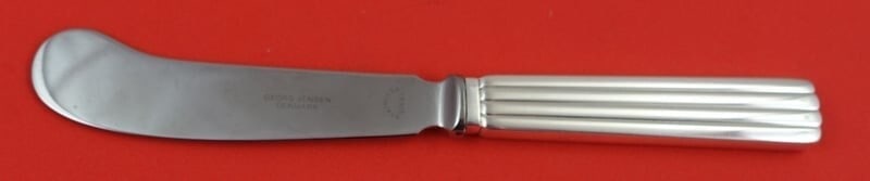 Georg Jensen Bernadotte Sterling Silver Butter Spreader 6 1/4 in (1 of 3)