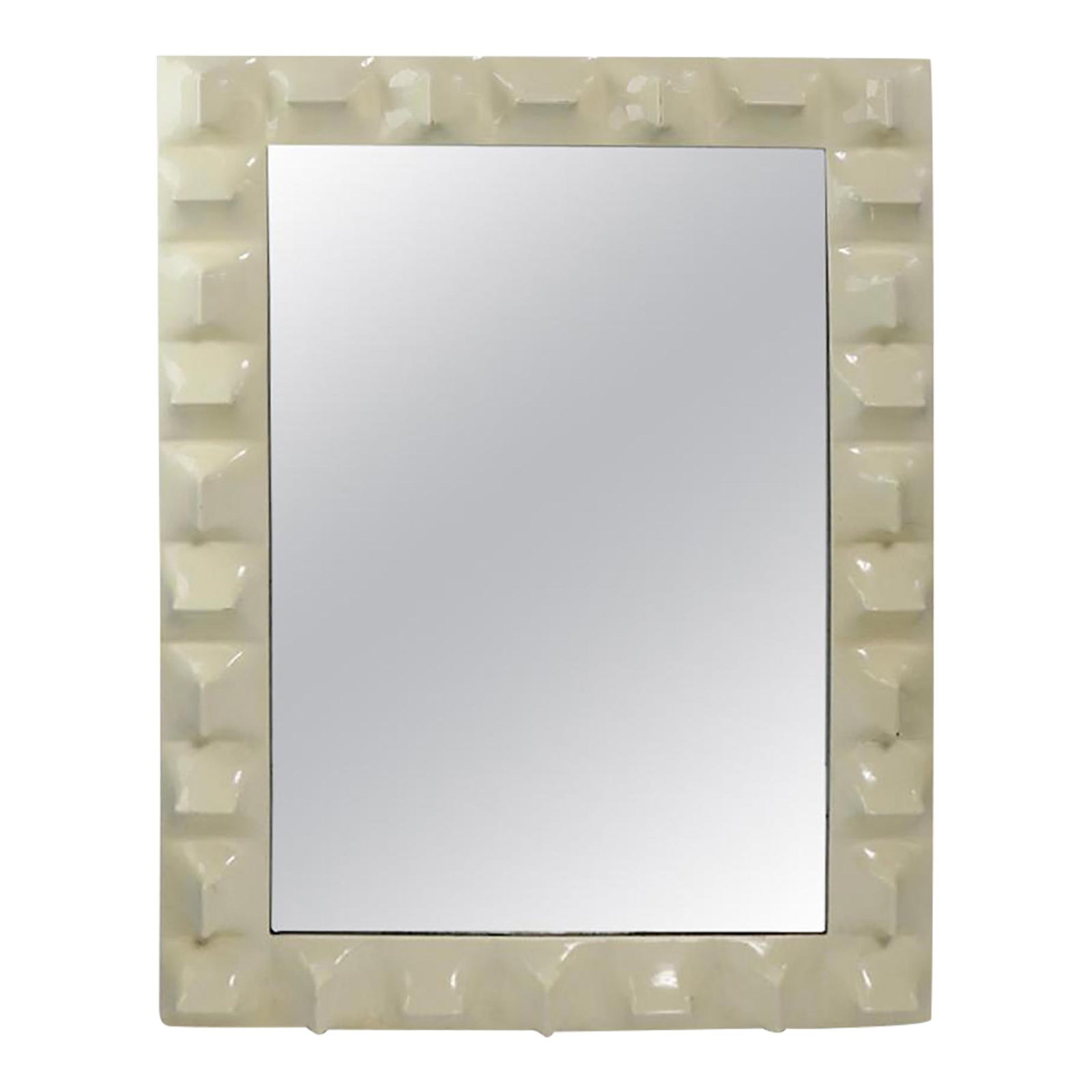 Raymond Loewy Space Age Mirror DF-2000 Series Off-White (1 of 9)