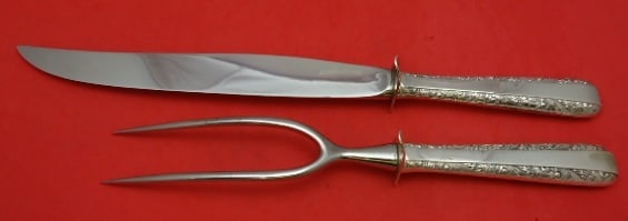 Towle Candlelight Sterling Silver 2pc Roast Carving Set Vintage Heirloom (1 of 2)