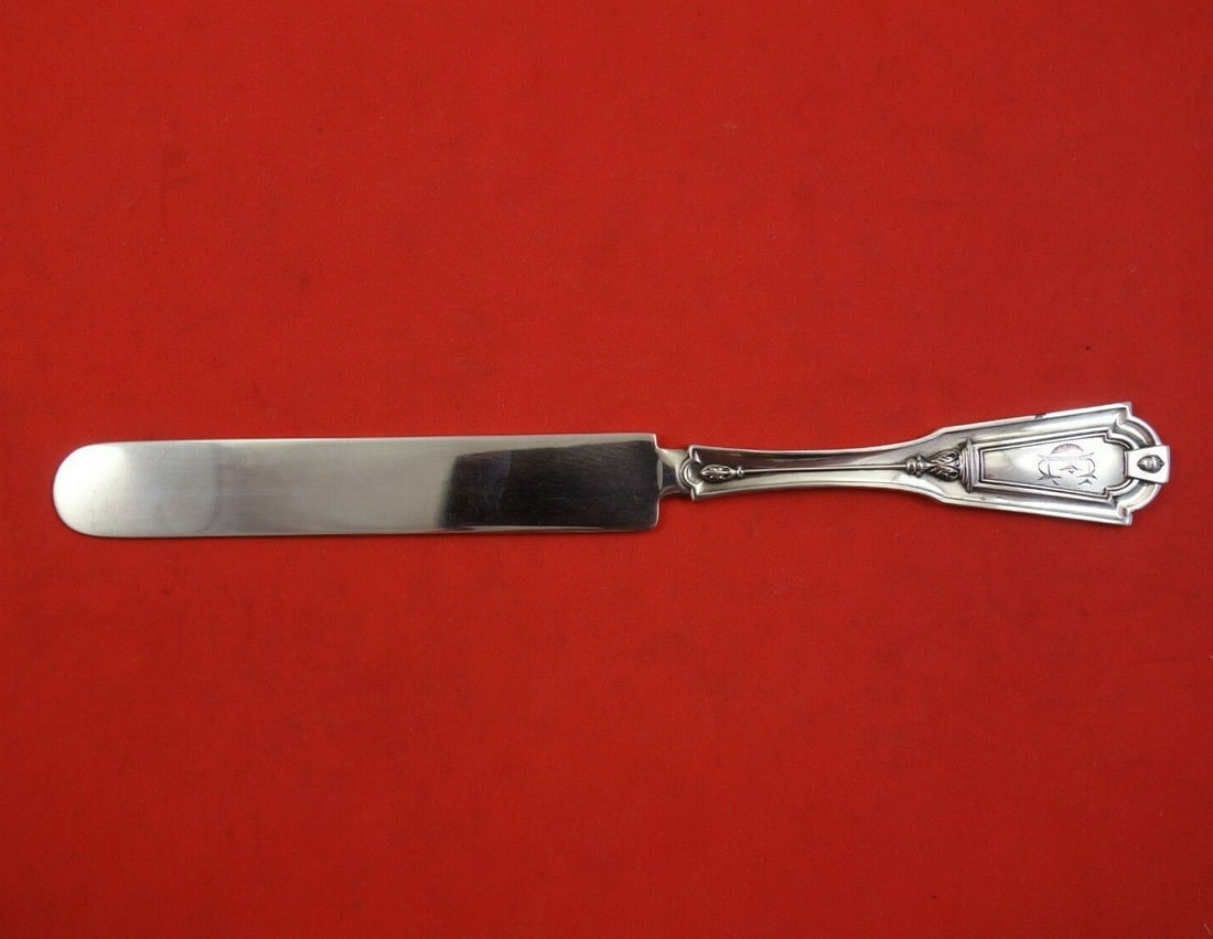 Whiting Keystone Sterling Silver Tea Knife 7 7/8 inches 1876 Monogrammed (1 of 3)