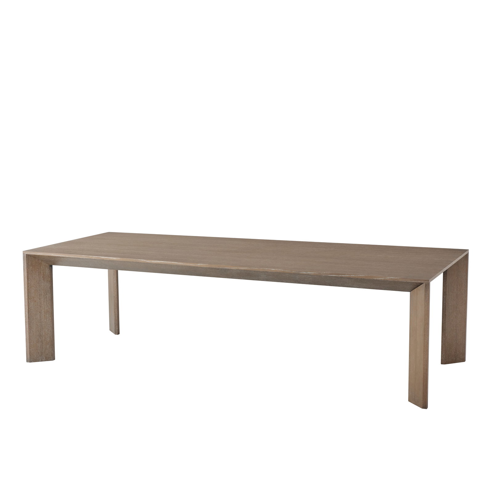 Theodore Alexander Modern Formal Dining Table Cerused Oak Rectangle 108 x 44 (1 of 4)