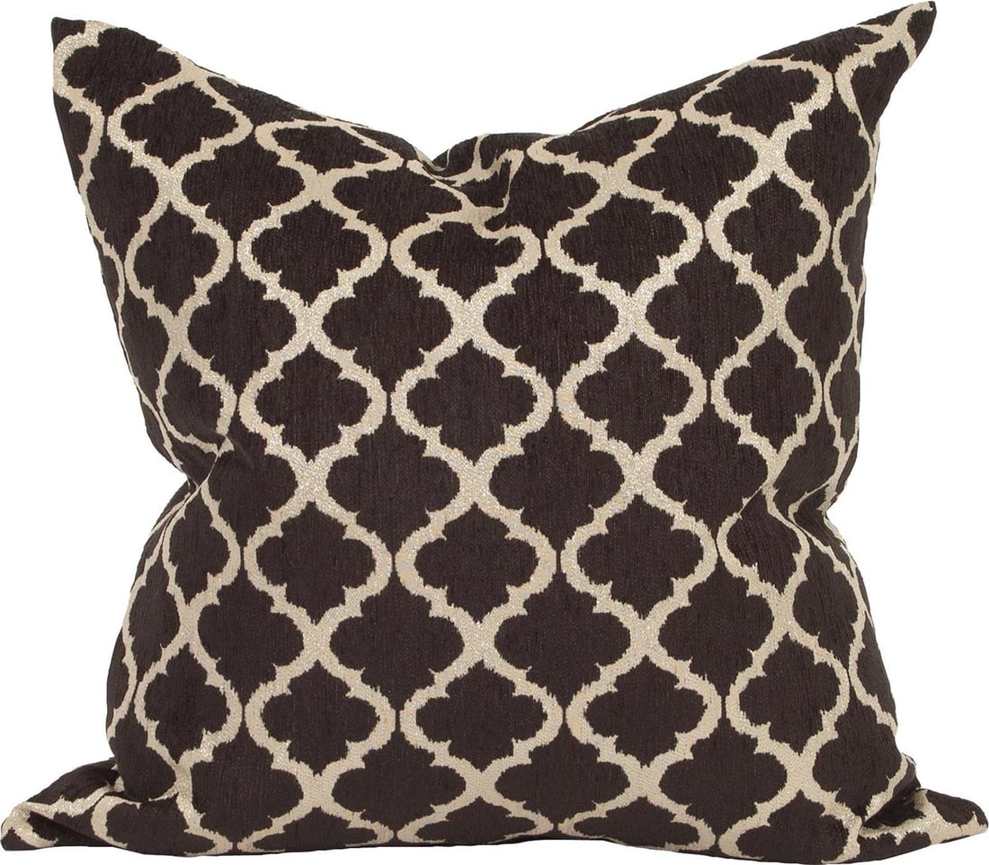 Howard Elliott Moroccan Black Onyx Square Pillow 24x24 (1 of 1)